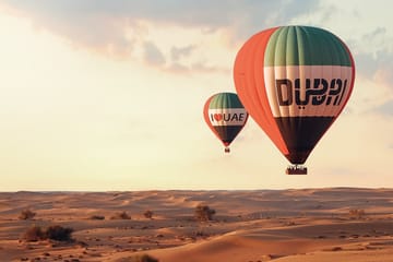 Hot Air Balloon Ride Over Margham Desert in Dubai