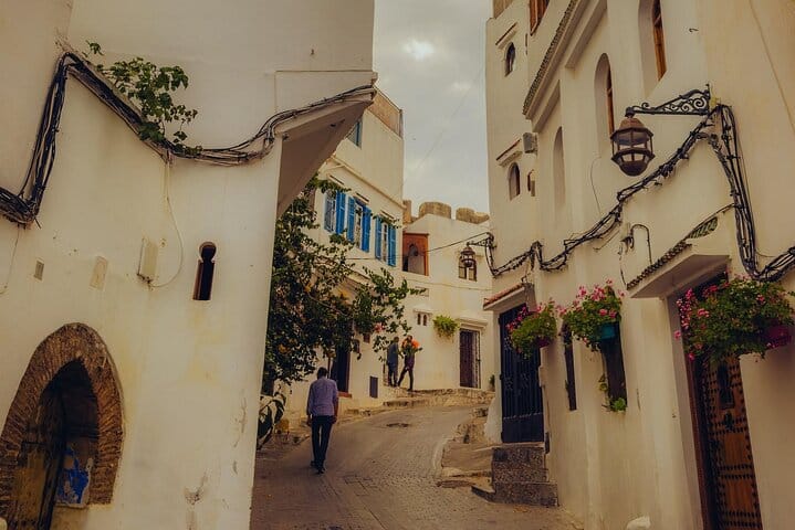 Get lost in the enchanting blue and white alleys of the Kasbah. A photographer's dream on our guided walking tour of Tangier.