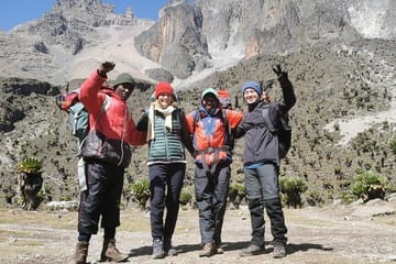 5-Day Mount Kenya Climbing Adventure via Sirimon and Chogoria