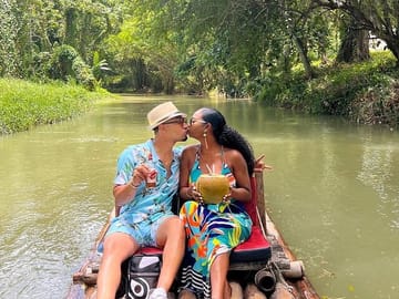 Bamboo Rafting and Limestone Massage in Lethe, Jamaica