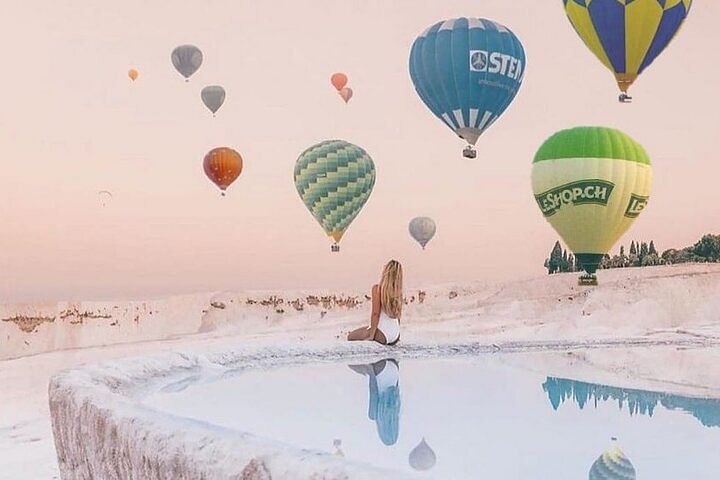 Pamukkale Hot Air Balloon Adventure: Soar Over Ancient Ruins and Travertines