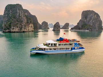 ozy Bay Premium Halong Day Trip, 5 Star Cruise with Buffet Lunch