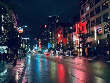 Vancouver city lights