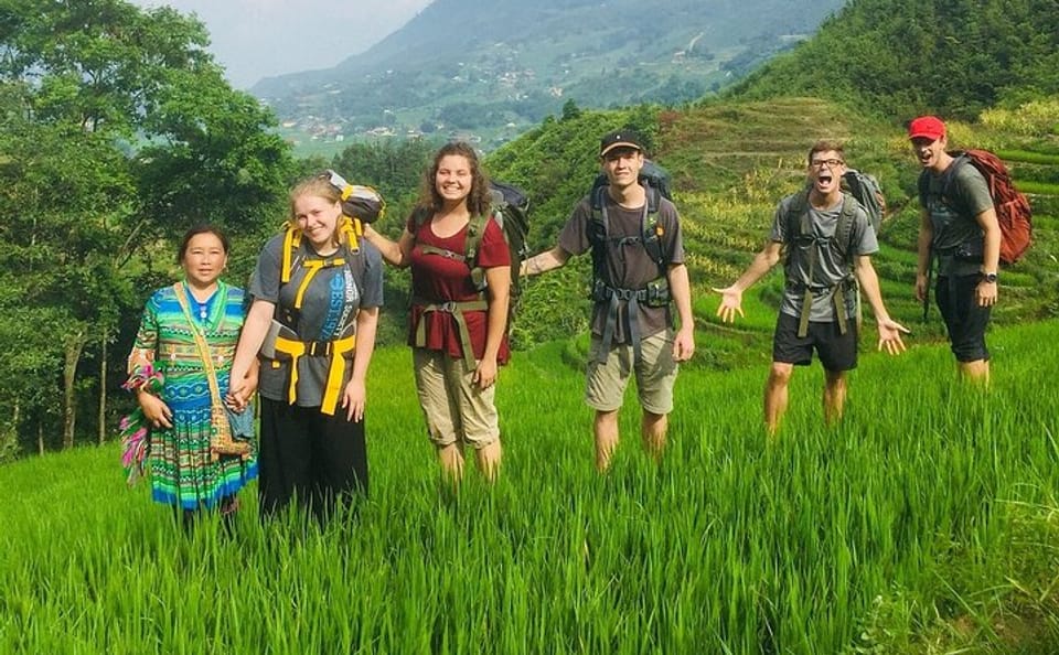 Trekking Tour of Terraced Rice Fields in Sapa, Vietnam