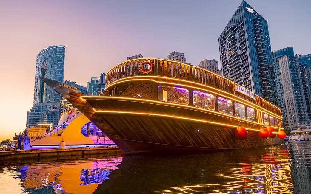 Dubai Dhow Marina Cruise: “From Traditional Charm to Modern Luxury”