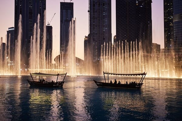 Private Half day Dubai City Tour with Dubai Mall shopping, Burj Khalifa 124/125th floor visit & Musical Fountain Show with Lake Ride