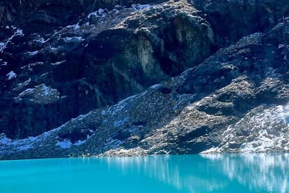 BO-PAZ-08: La Paz | Charquini Lagoon: A Turquoise Mirror in the Heights