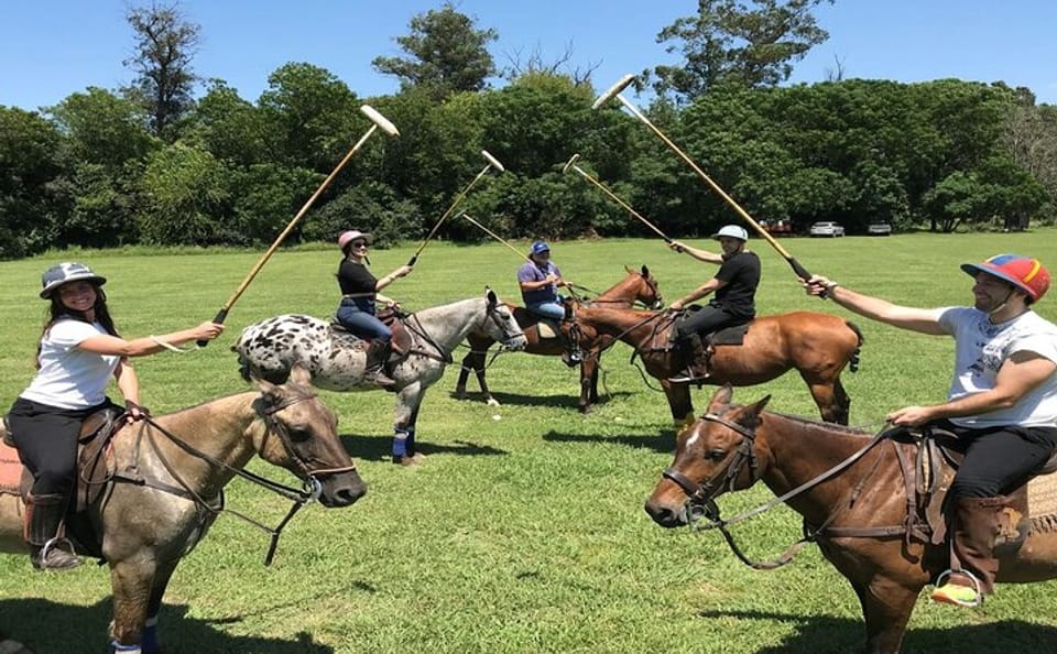 Polo Lesson and Argentine Barbecue Experience in Buenos Aires