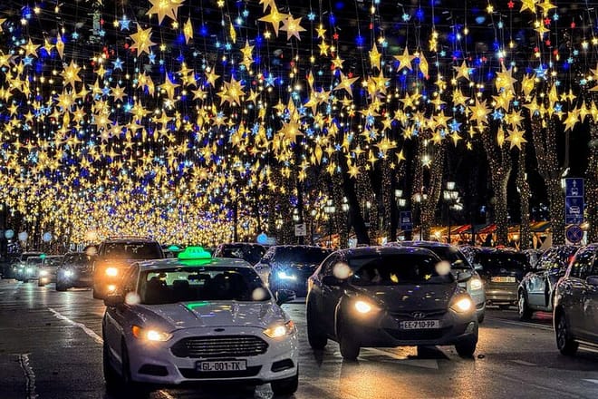 New Year Rusraveli avanue