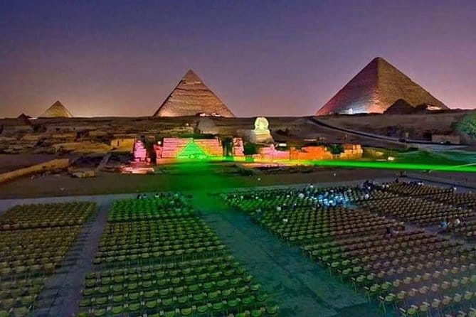 Cairo: Sound and Light Show at Giza Pyramids: A Night of Ancient Spectacle With Dinner