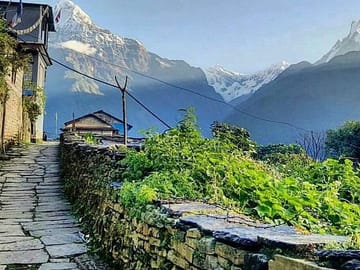 Ghandruk, a Gurung settlement in the lap of Annapurnas.
