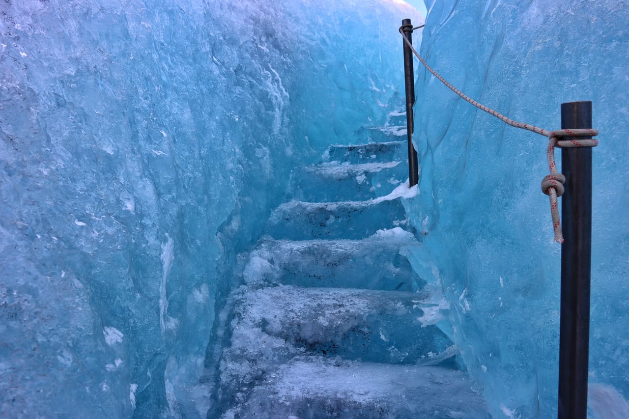 Blue Ice Cave Exploration 2