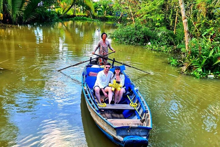 Cai Rang floating market boats Can Tho Mekong Delta
