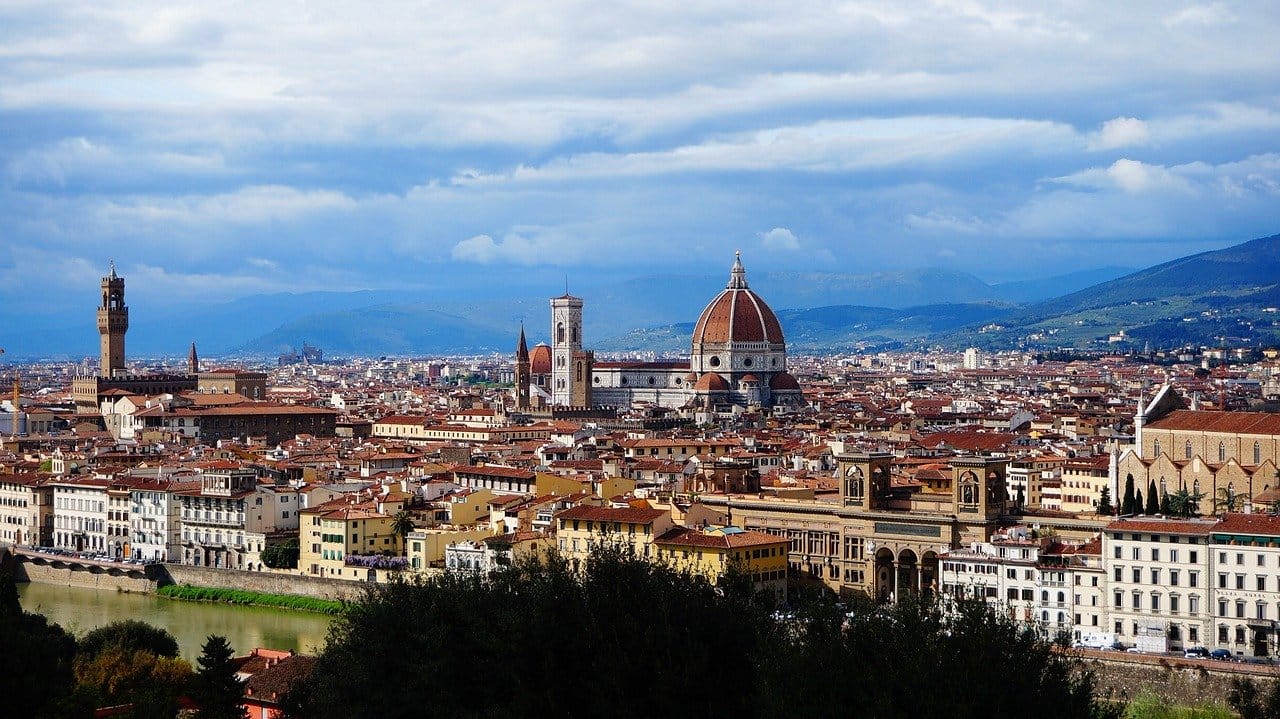 Panoramic view of Florence from Piazzale Michelangelo