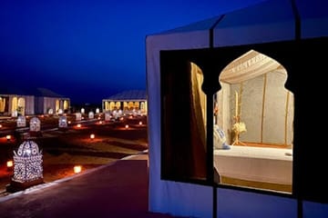Luxury Camping Adventure with Camel and Jeep in Merzouga
