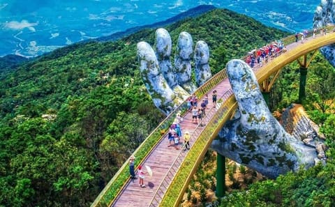 Hue City To Hoi An By Private Car via Hai Van Pass, Golden Bridge