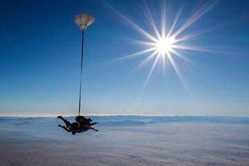 Tandem Skydive Experience Over Dubai Desert with Pickup