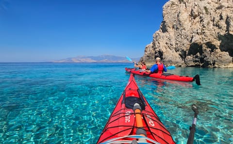 Half-Day Sea Kayak Tour along Psatha's Coastline