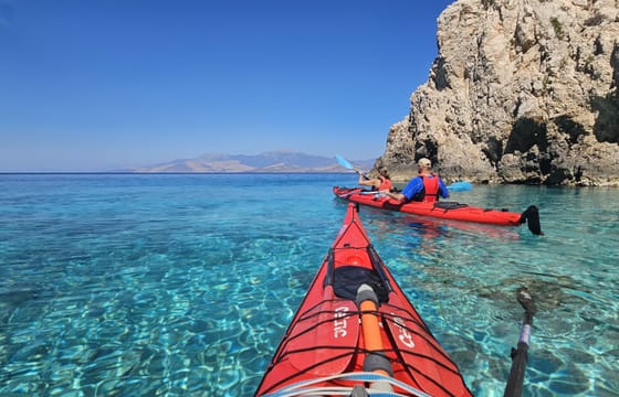 From Athens: Half-Day Sea Kayak tour at the Corinthian gulf