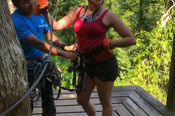 Ziplining Adventure Above the Rainforest in Belize