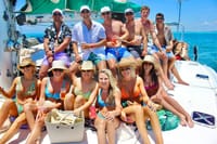 Host your special gathering on a private Catamaran cruise, featuring snorkeling in the turquoise water and an all-inclusive open bar!