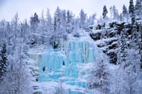 Korouoma Canyon Frozen Waterfalls