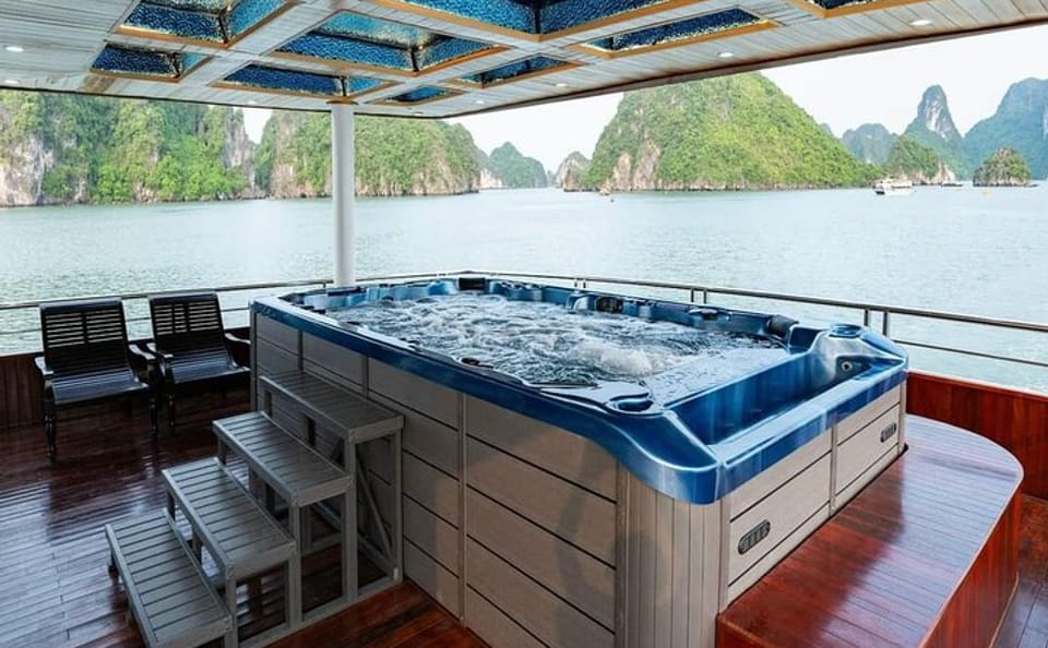 Premium Halong Bay Day Cruise with Jacuzzi and Transfers