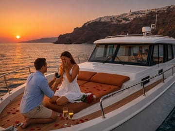 Motor Yacht (2026)Luxury Private Cruise Around Santorini