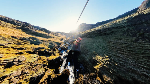 A Zipline in Vik, South Iceland