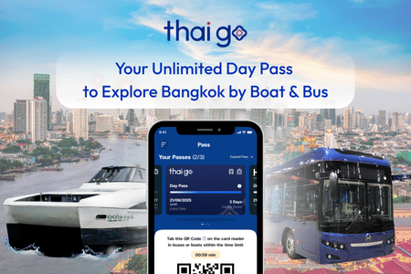 Thai Go 1-Day Pass: Bangkok City & River Sightseeing by Boat & Bus
