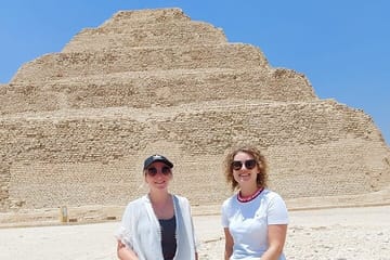 Saqqara and Memphis city with Pyramid Entry and Lunch