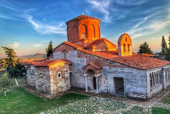 apollonia archaeological site sunset