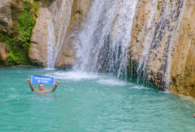 Hiking Polylimnio Waterfalls photo 3