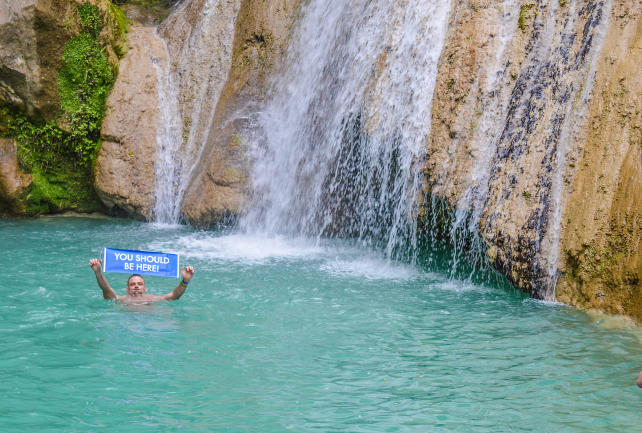 Hiking Polylimnio Waterfalls 3