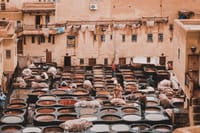 Explore Dar Debbagh in Fez, a historic site showcasing traditional Moroccan leather tanning and craftsmanship.