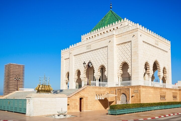 The Mohammed V Mausoleum, an architectural masterpiece and a must-see memorial in Rabat.
