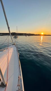 Palermo: Romantic Sunset Private Sailboat Tour with Dinner