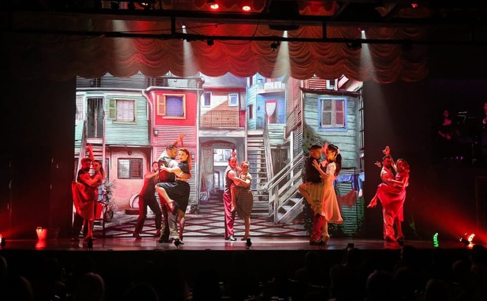 Buenos Aires Tango Dinner Show with Port Pickup and Wine