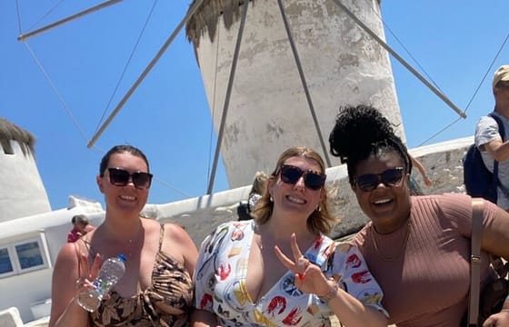 4Hours Mykonos Adventure Walk in Town & Minivan Countryside Tour