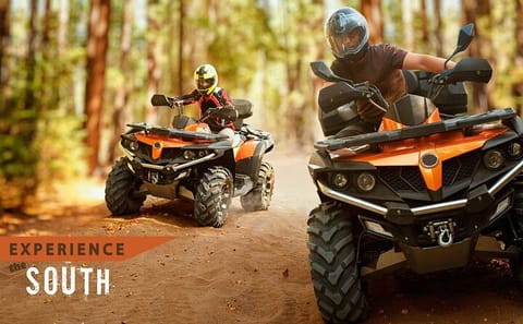Rhodes ATV Quad Guided Off Road Tour 2 person on 1 Quad