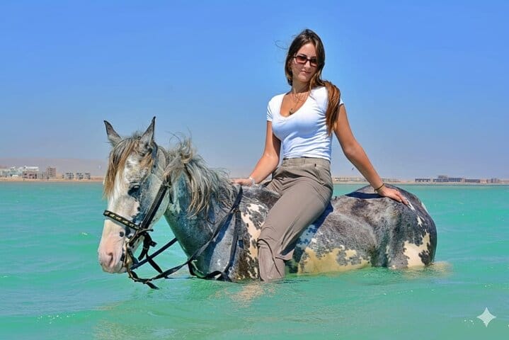 Horse Riding Experience – Desert, Beach & Swimming – Hurghada