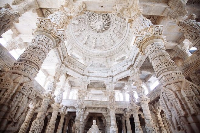 Interior of Ranakpur Temple