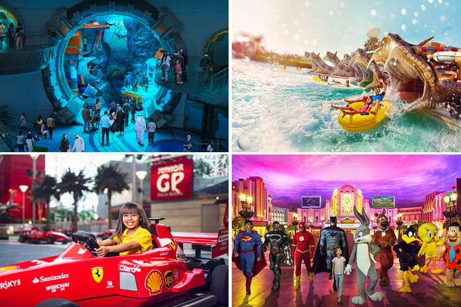 Yas Island Abu Dhabi 1 Day Any 2 Park Tickets (Ferrari, Warner, Yas & Seaworld)