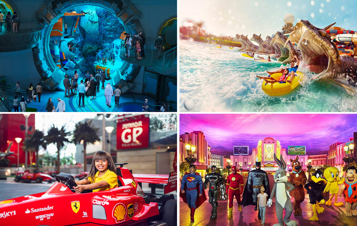 Yas Island Abu Dhabi 1 Day Any 2 Park Tickets (Ferrari, Warner, Yas & Seaworld)