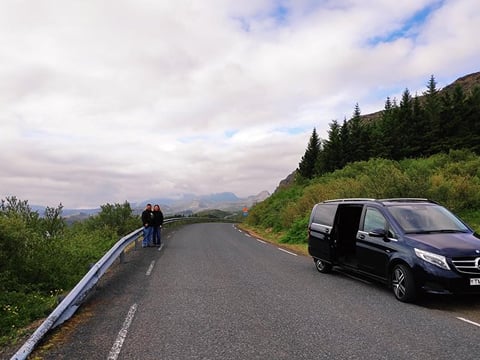 Our private tour luxury vehicle at Thingvellir