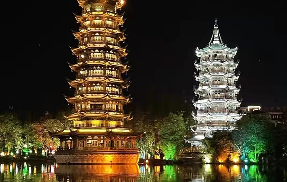 Guilin Four Lakes Night Cruise with Hotel Pickup