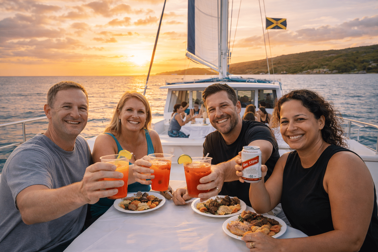 Ocho Rios Catamaran: Sunset Dinner, DJ & Open Bar Party Cruise 4