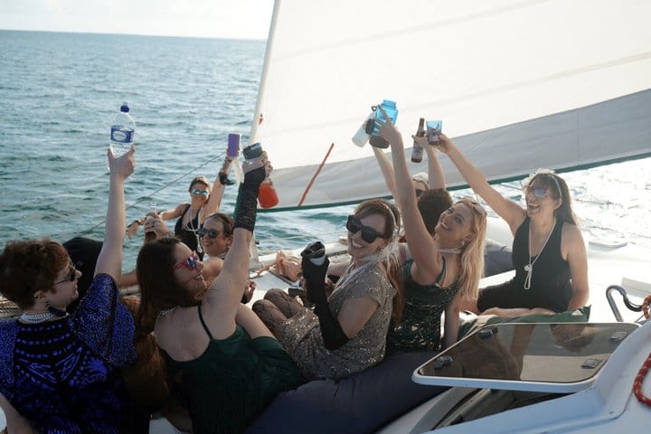 Belize Sunset Catamaran Drinks Ceviche and Ocean Views 6