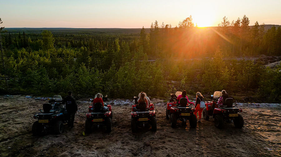Midnight Sun quad bike safari, Pure Lapland, Rovaniemi Lapland