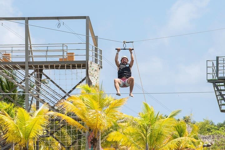 Soar through the jungle canopy on the zipline before heading to the water for an adrenaline-pumping jet ski ride in Punta Cana!